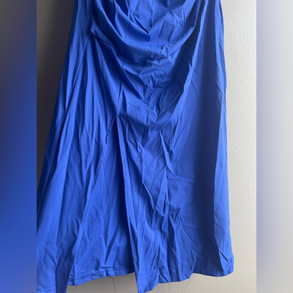 New Halara Softlyzero Airy Square Neck Backless Corset Ruched Split M Dress - Picture 8 of 16